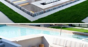 backyard design modern pool