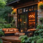 backyard design rustic