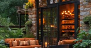 backyard design rustic