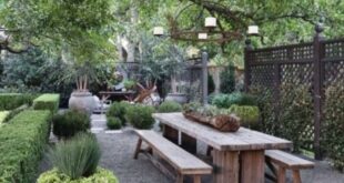 backyard design rustic