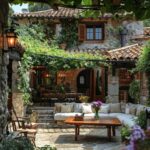 backyard design rustic