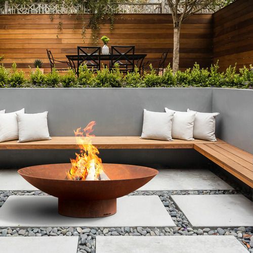 Enhance Your Outdoor Living Space with a
Stylish Fire Pit in Your Backyard