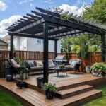 backyard design with gazebo