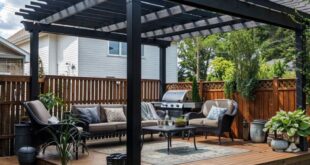 backyard design with gazebo