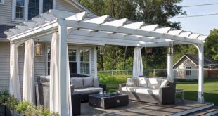 backyard design with gazebo