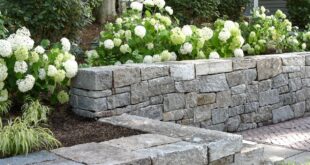 backyard design retaining wall