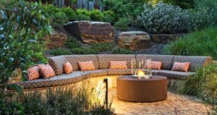 backyard design retaining wall