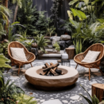 backyard design fire pit