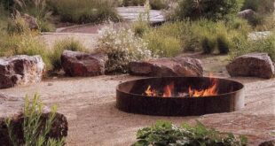 backyard design fire pit