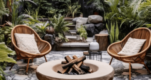 backyard design fire pit