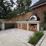 backyard design concrete