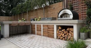 backyard design concrete