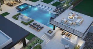 backyard design ideas layout with pool