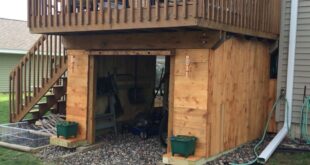 backyard design under deck