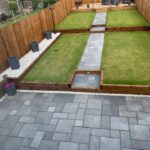 backyard design layout rectangle