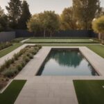 backyard design layout rectangle