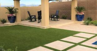 backyard design rectangle