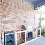 backyard design outdoor kitchen