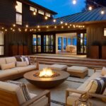 backyard design with pool and fire pit