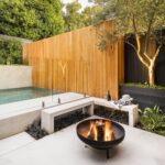 backyard design modern pool