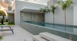 backyard design modern pool