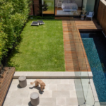 backyard patio designs with pool