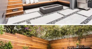 backyard design concrete