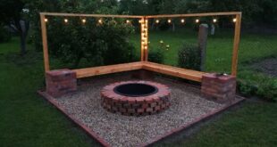 backyard design fire pit