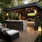 backyard design kitchen