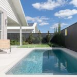 backyard design modern pool