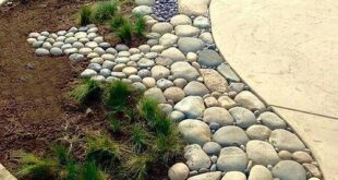 backyard design rocks