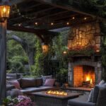 backyard design rustic