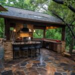 backyard design rustic