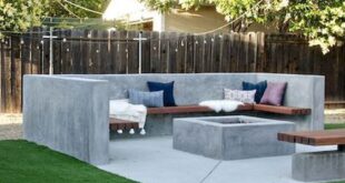 backyard design retaining wall