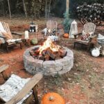 backyard design with fire pit