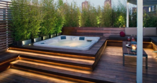 backyard design jacuzzi