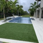 backyard design turf