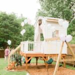 backyard design with playset