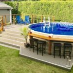 backyard design with above ground pool