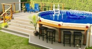 backyard design with above ground pool