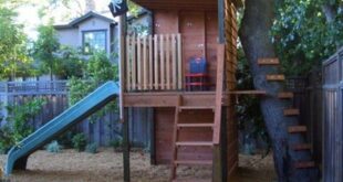 backyard design with playset