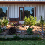 backyard design layout with shed