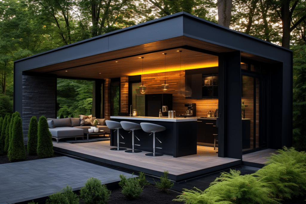 Transform Your Outdoor Cooking Experience
with a Stylish Backyard Kitchen Design