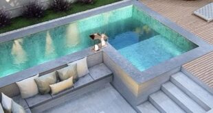 backyard design with jacuzzi