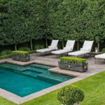 backyard design ideas layout with pool