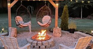 backyard design fire pit