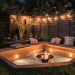 backyard design with fire pit