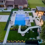 backyard design ideas layout with pool