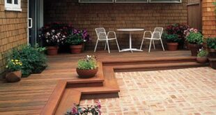 backyard design with deck