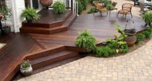 backyard design with deck